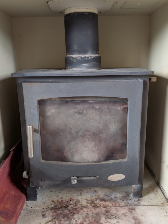 Stove before servicing